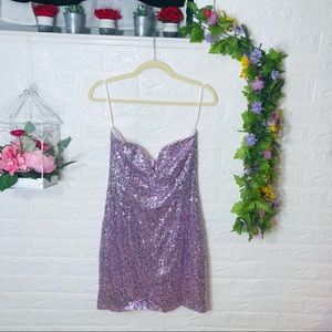 **💙2/$40💙NWT Glamorous Sequin Strapless Mini Dress Size Small